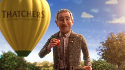 Thatchers Aardman Cricket Advert Showing Martin Thatcher About To Bowl Website