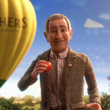 Thatchers Aardman Cricket Advert Showing Martin Thatcher About To Bowl Website