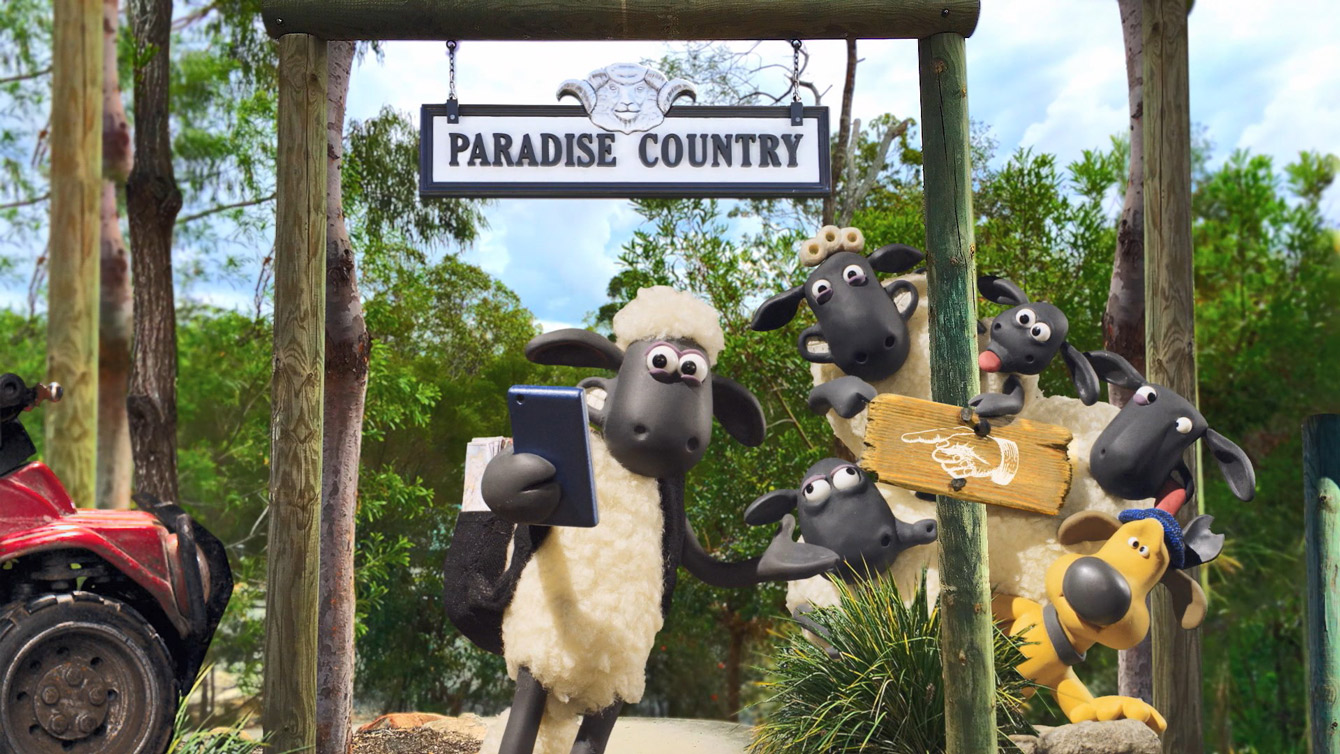 Shaun the Sheep at Paradise Country Aardman