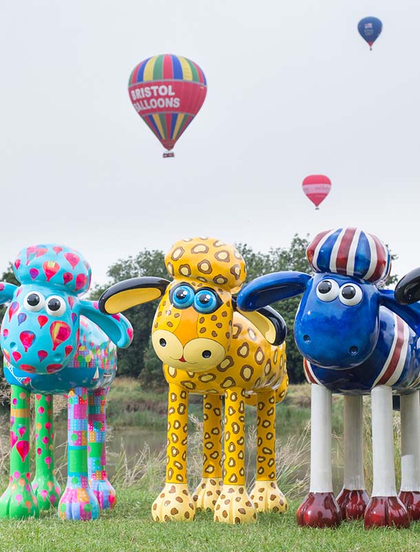 Shaun the Sheep sculptures